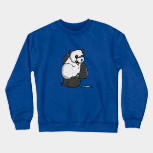 Drunken Panda has had a Beer too much Crewneck Sweatshirt